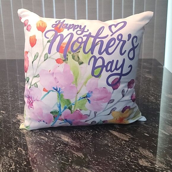 BRAND NEW MULTILOVELY FLORA HAPPY MOTHER'S DAY PILLOW - Picture 1 of 12